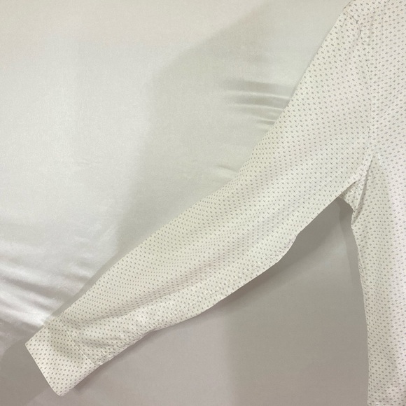 Zara Man Men's Medium White Patterned Slim Fit Button Down Dress Shirt - Picture 3 of 11
